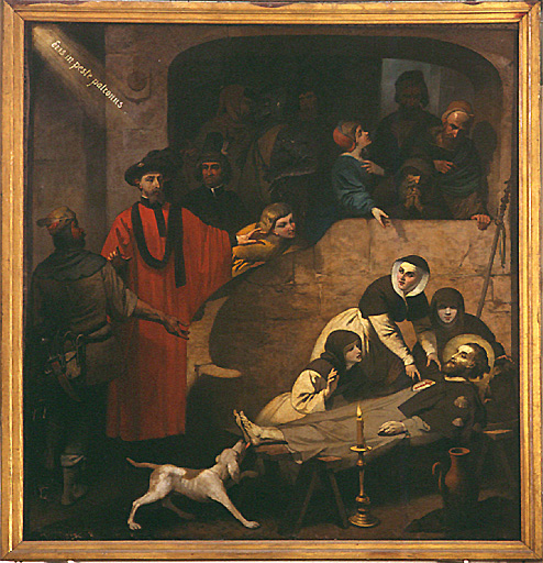 tableau : Mort de saint Roch