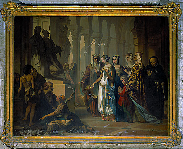 tableau : Humilité de Sainte Elisabeth de Hongrie