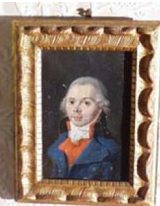 tableau : Portrait d'homme en habit bleu