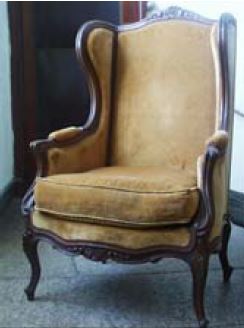 fauteuil (bergère en confessionnal)