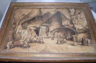 dessin : Grotte miraculeuse - © Ministère de la Culture (France), Conservation des antiquités et des objets d’art de l’Hérault – Tous droits réservés