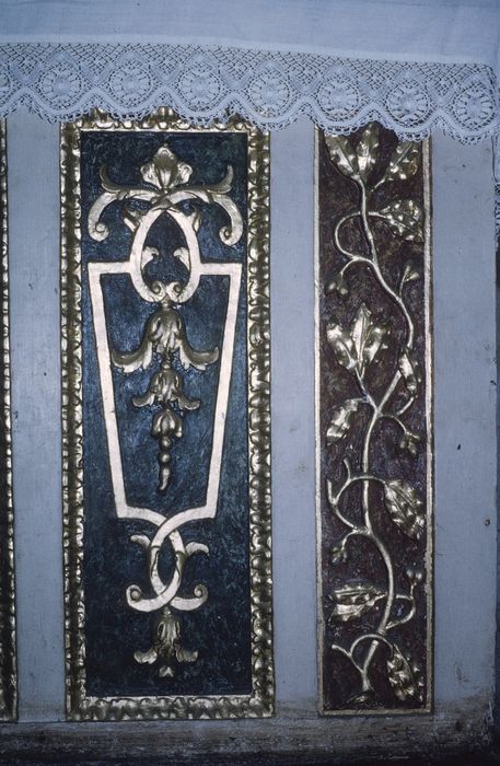 retable, détail d'un panneau décoratif