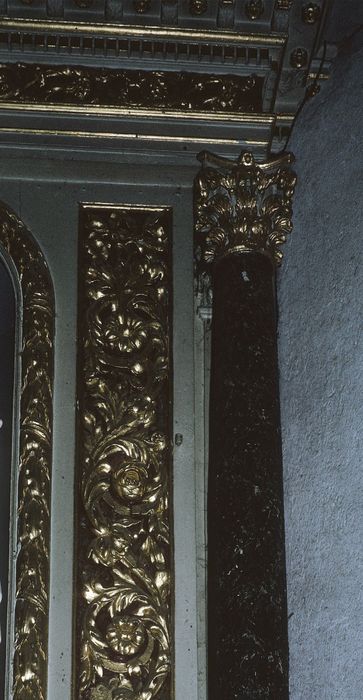 retable, détail d'un panneau décoratif