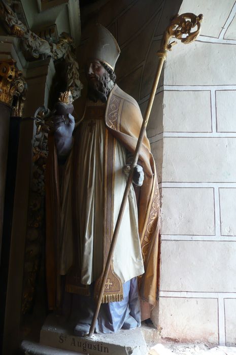 statue : Saint Augustin - © Ministère de la Culture (France), Conservation des antiquités et des objets d’art d’Ille-et-Vilaine - Tous droits réservés