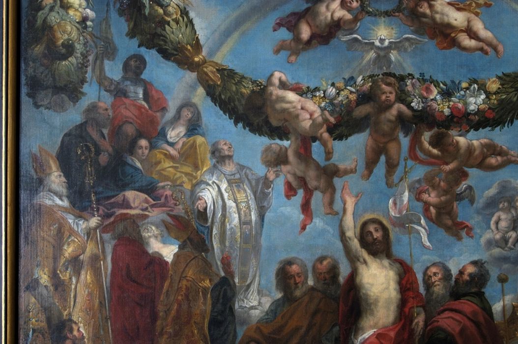 tableau : Triomphe de la religion, détail