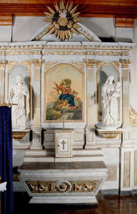 retable de l'autel de la Vierge - © Ministère de la Culture (France), Conservation des antiquités et des objets d'art d'Ille-et-Vilaine, tous droits réservés