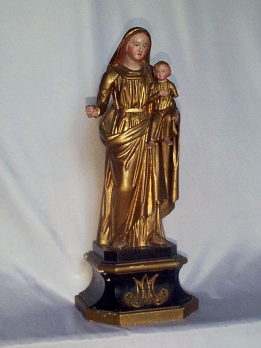 statue (statuette) : Vierge à l'Enfant - © Ministère de la Culture (France), Conservation des antiquités et des objets d’art d’Ille-et-Vilaine - Tous droits réservés