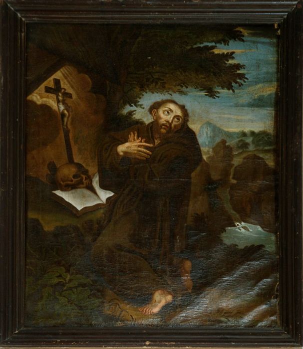 tableau : Extase de saint François - © Ministère de la Culture (France), Conservation des antiquités et des objets d’art d’Ille-et-Vilaine - Tous droits réservés