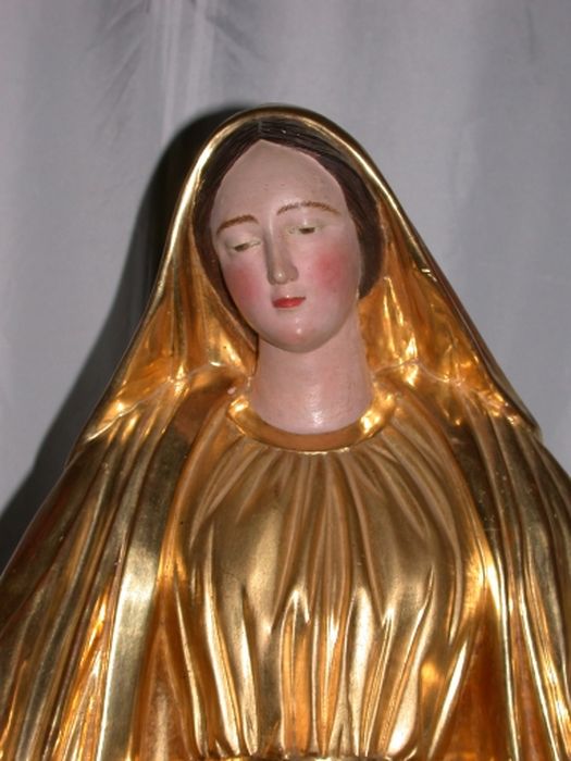 statue (statuette) : Immaculée Conception, vue partielle