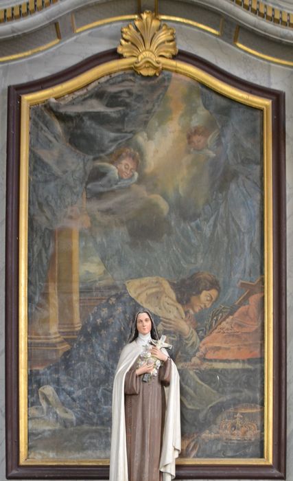 tableau : Saint Louis vénérant les reliques