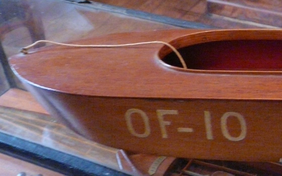maquette - OF 10, glisseur à moteur hors-bord, détail - © Ministère de la Culture (France), Conservation des antiquités et des objets d’art d’Ille-et-Vilaine - Tous droits réservés