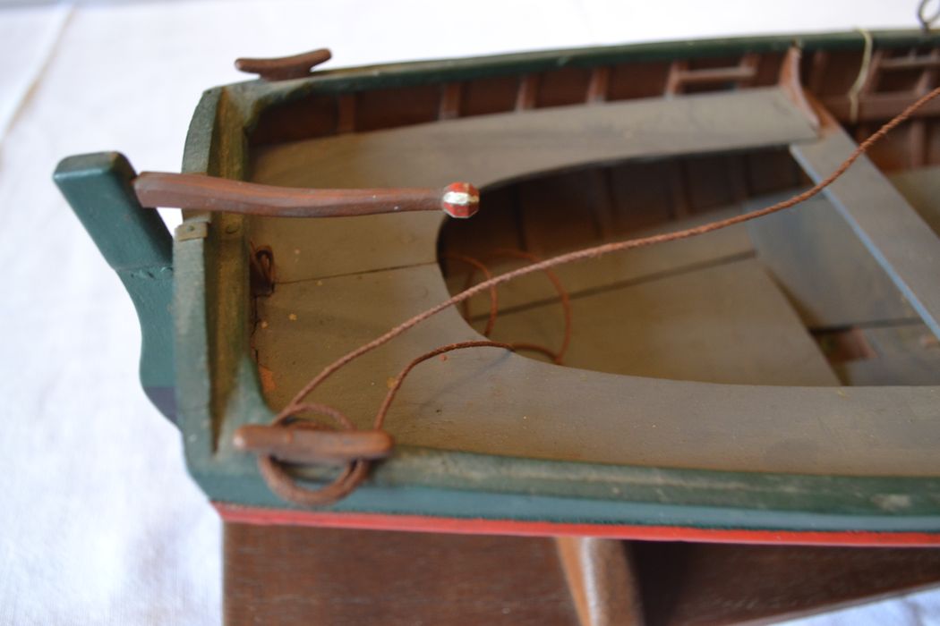 maquette - VERT-VERT, canot mixte à franc-bord, détail