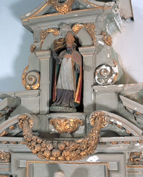 statue : Saint Nicolas - © Ministère de la Culture (France), Conservation des antiquités et des objets d’art d’Ille-et-Vilaine - Tous droits réservés