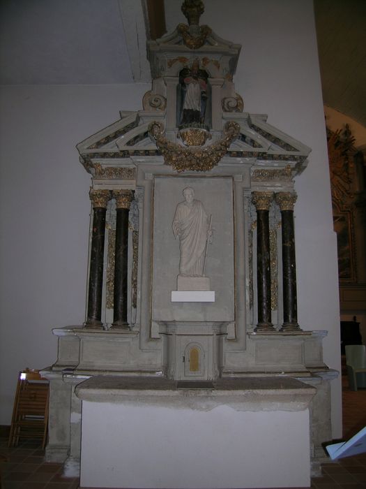 retable latéral nord - © Ministère de la Culture (France), Conservation des antiquités et des objets d'art d'Ille-et-Vilaine, tous droits réservés