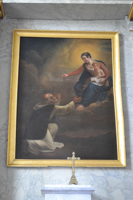 tableau : Donation du Rosaire à saint Dominique