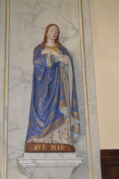 statue : Vierge de l'Annonciation - © Ministère de la Culture (France), Conservation des antiquités et des objets d'art d'Ille-et-Vilaine, tous droits réservés