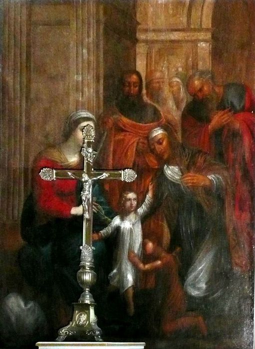 tableau : Vierge à l'Enfant - © Ministère de la Culture (France), Conservation des antiquités et des objets d’art d’Ille-et-Vilaine - Tous droits réservés