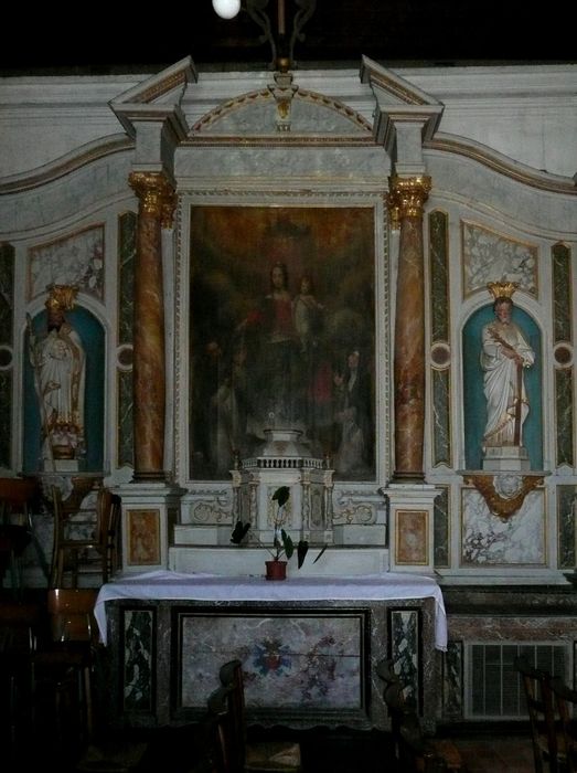 autel, retable du Rosaire - © Ministère de la Culture (France), Conservation des antiquités et des objets d'art d'Ille-et-Vilaine, tous droits réservés
