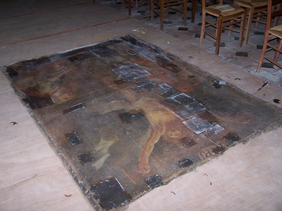 tableau : Déploration devant le Christ en croix - © Ministère de la Culture (France), Conservation des antiquités et des objets d’art d’Ille-et-Vilaine - Tous droits réservés