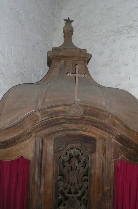 confessionnal, vue partielle - © Ministère de la Culture (France), Conservation des antiquités et des objets d'art d'Ille-et-Vilaine, tous droits réservés