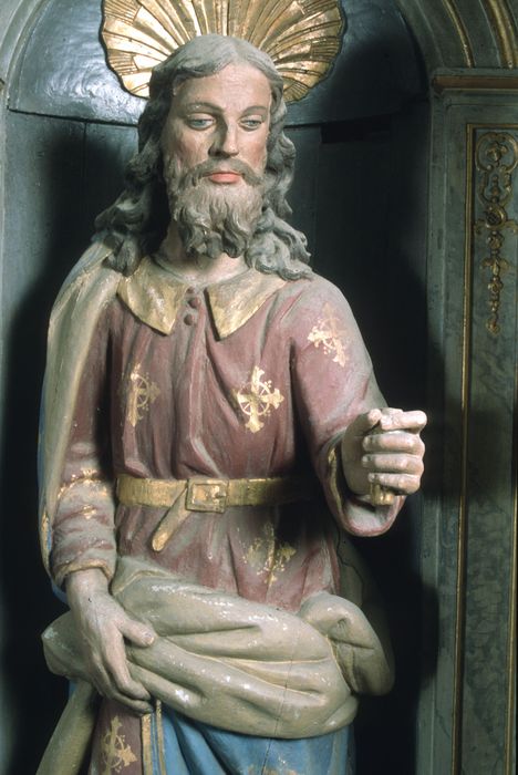 statue : Saint Joseph, vue partielle