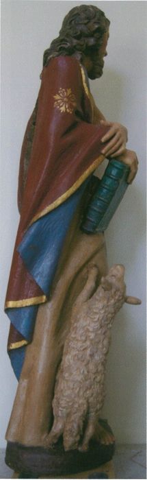 statue : Saint Jean-Baptiste, profil droit, vue générale