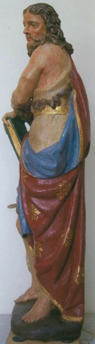 statue : Saint Jean-Baptiste, profil gauche, vue générale