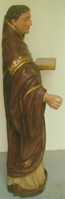 statue : Saint Bernard, profil droit, vue générale