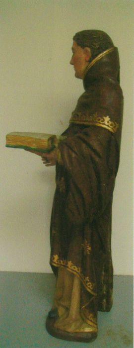 statue : Saint Bernard, profil gauche, vue générale