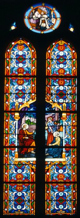 verrière : Jésus chez Marthe et Marie