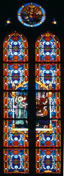 verrière : Le Martyr de sainte Lucie