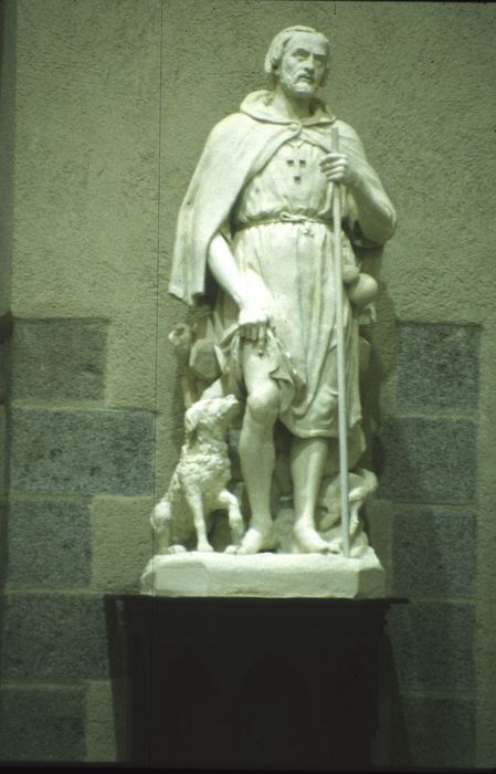 statue : Saint Roch - © Ministère de la Culture (France), Conservation des antiquités et des objets d'art d'Ille-et-Vilaine, tous droits réservés