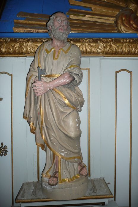 statue du maître-autel : Saint Pierre - © Ministère de la Culture (France), Conservation des antiquités et des objets d’art d’Ille-et-Vilaine - Tous droits réservés