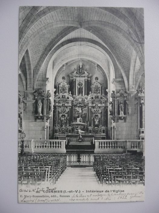 retable du maître-autel (carte postale ancienne)