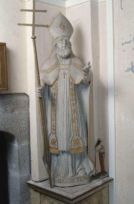 statue : Saint Augustin - © Ministère de la Culture (France), Conservation des antiquités et des objets d’art d’Ille-et-Vilaine - Tous droits réservés