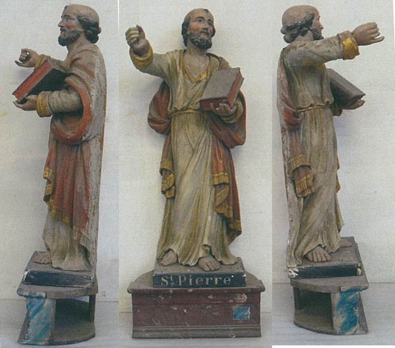 statue : saint Pierre, vues diverses