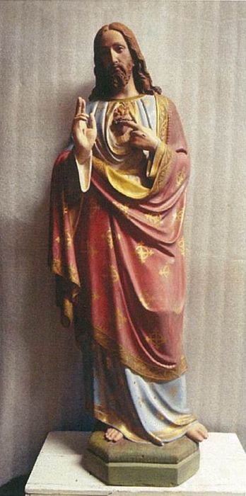 statue : Christ du Sacré Cœur