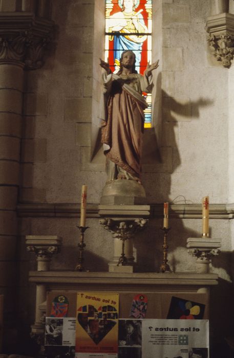 statue : Christ du Sacré-Coeur - © Ministère de la Culture (France), Conservation des antiquités et des objets d'art d'Ille-et-Vilaine, tous droits réservés