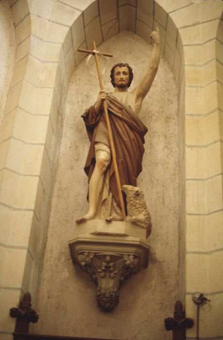 statue : Saint Jean-Baptiste - © Ministère de la Culture (France), Conservation des antiquités et des objets d'art d'Ille-et-Vilaine, tous droits réservés