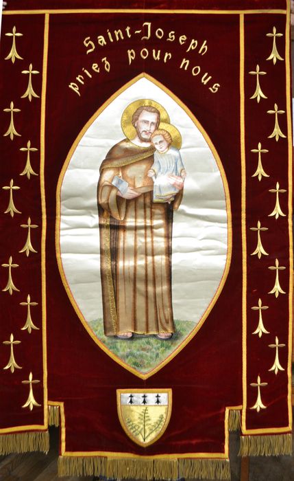 bannière de procession n°2 : Saint Joseph - © Ministère de la Culture (France), Conservation des antiquités et des objets d'art d'Ille-et-Vilaine, tous droits réservés