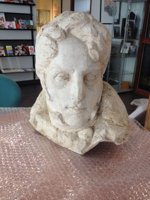 maquette du buste de Chateaubriand - © Ministère de la Culture (France), Conservation des antiquités et des objets d'art d'Ille-et-Vilaine, tous droits réservés