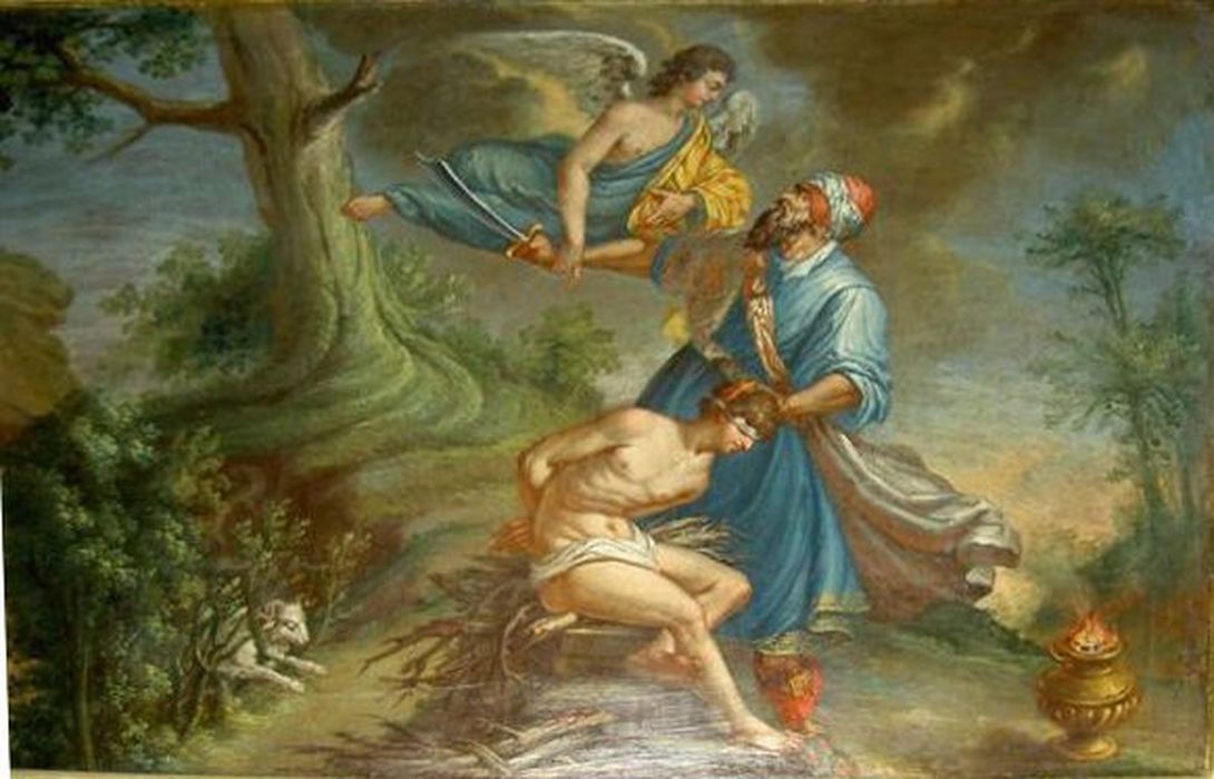 tableau : le Sacrifice d'Abraham