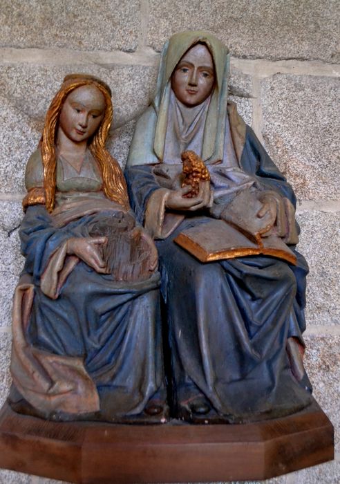 groupe sculpté : sainte Anne et la Vierge