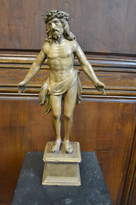 statue (figurine) : Christ aux outrages - © Ministère de la Culture (France), Conservation des antiquités et des objets d’art d’Ille-et-Vilaine - Tous droits réservés