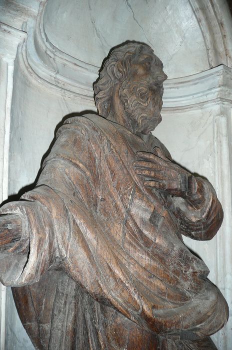 statue : Saint Joachim, vue partielle