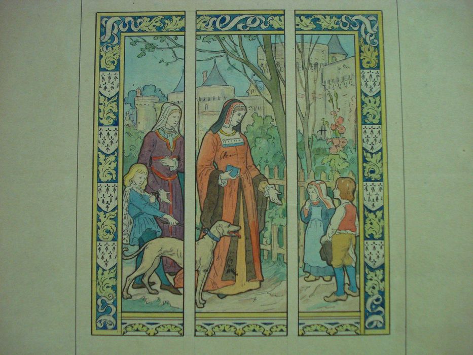 verrière : Anne de Bretagne à Fougères (carton préparatoire)