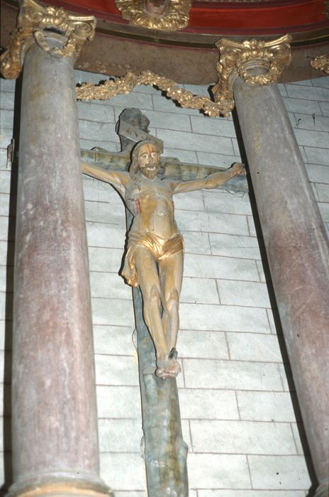 statue : Christ en croix - © Ministère de la Culture (France), Conservation des antiquités et des objets d'art d'Ille-et-Vilaine, tous droits réservés