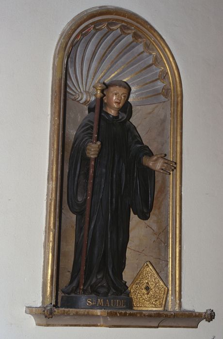 statue : Saint Maudé - © Ministère de la Culture (France), Conservation des antiquités et des objets d’art d’Ille-et-Vilaine - Tous droits réservés