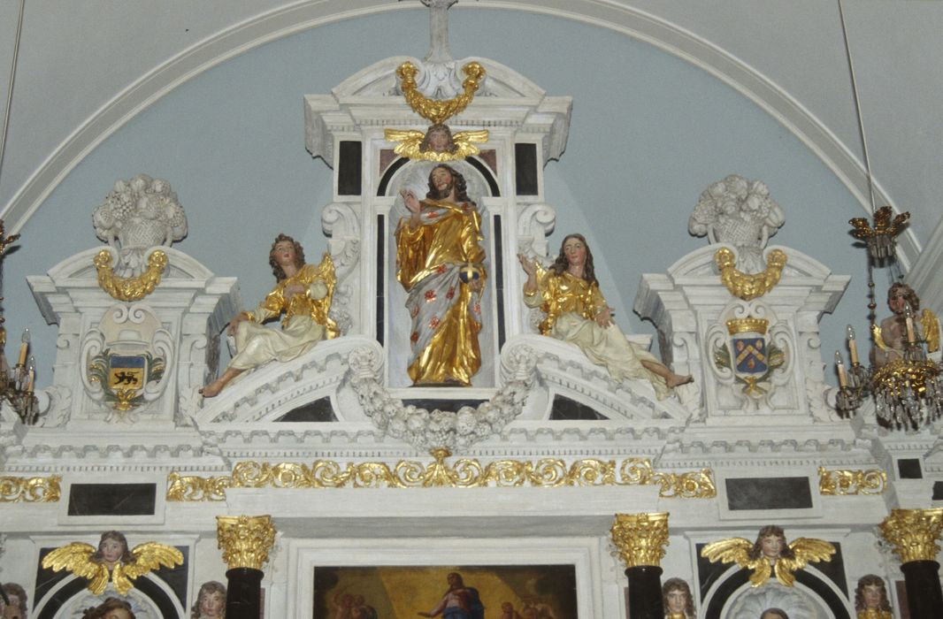 retable du maître-autel, vue partielle