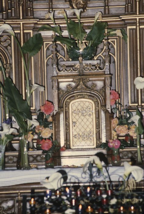 tabernacle du retable de l'autel de la Vierge